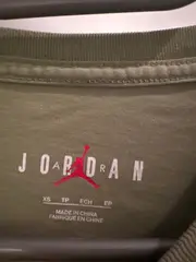 Vorschaubild 5 von Jordan T-Shirt Herren Gr. XS Oliv Logo-Print Streetwear Baumwolle