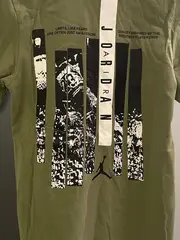 Vorschaubild 4 von Jordan T-Shirt Herren Gr. XS Oliv Logo-Print Streetwear Baumwolle