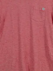 Vorschaubild 4 von Herren T-Shirt Kurzarm Baumwolle Meliert Rosa Gr. S