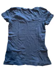 Vorschaubild 5 von Damen T-Shirt Gr. XS Blau Baumwolle Cosy Slub Jersey