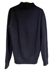 Vorschaubild 2 von Pullover Herren Gr. 50/L Blau Baumwolle Strickpullover