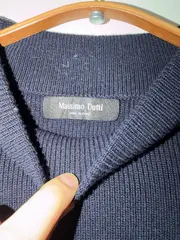 Vorschaubild 3 von Pullover Herren Gr. 50/L Blau Baumwolle Strickpullover