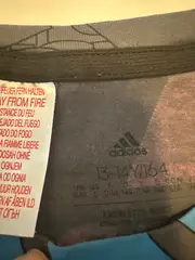 Vorschaubild 5 von Kinder T-Shirt Gr. 164 Kurzarm Baumwolle Grau Sport Logo Print