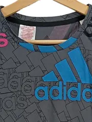 Vorschaubild 2 von Kinder T-Shirt Gr. 164 Kurzarm Baumwolle Grau Sport Logo Print