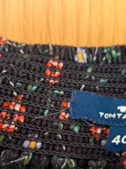 Vorschaubild 5 von A-Linienrock Blumenmuster Bohemian Damen Blau Gr. 40 L