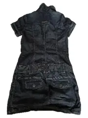 Vorschaubild 2 von Jeans Damen Jumpsuit Denim Kurzarm Blau Gr. S 36