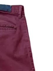 Vorschaubild 5 von MAN Herren Chino Stoffhose Bordeaux Rot Gr. 48/W31 Slim Fit