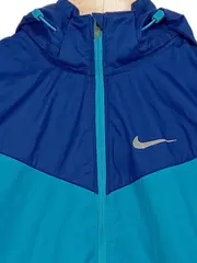 Vorschaubild 3 von Herren Windjacke Windbreaker Kapuze Türkis Blau Gr. XS Sportjacke