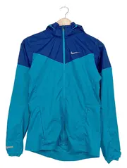 Vorschaubild 1 von Herren Windjacke Windbreaker Kapuze Türkis Blau Gr. XS Sportjacke