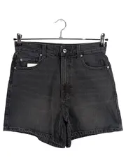 Vorschaubild 1 von Damen Jeans Shorts High Waist Grau Gr. 38 S Denim Kurze Hose