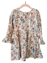 Vorschaubild 2 von Mädchen Tunikakleid Blumenmuster Rüschen Baumwolle Mehrfarbig Gr. 116