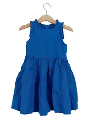 Vorschaubild 1 von Mädchen Freizeitkleid Gr. 95/98 Blau Leinen Casual