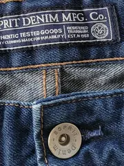 Vorschaubild 5 von Denim MFG. Co. Jeans Shorts Herren Blau Baumwolle W34 L27