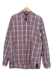 Vorschaubild 1 von Herren Freizeithemd Kariert Gr. XL Baumwolle Rosa Blau