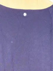 Vorschaubild 5 von Damen Pullover Langarm Viskose Blau Gr. 46 Casual Uni Raffungen