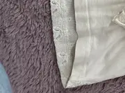Vorschaubild 4 von Mädchen Pullover Langarmshirt Gr. 134 Beige Rüschen Lochmuster Baumwolle