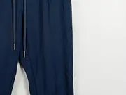 Vorschaubild 3 von Damen Jogginghose Gr. 38 Blau Viskose Kordelzug Freizeit