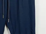 Vorschaubild 2 von Damen Jogginghose Gr. 38 Blau Viskose Kordelzug Freizeit