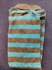 Vorschaubild 3 von Herren Poloshirt Gr. L Blau Grau Gestreift Baumwolle Kurzarm