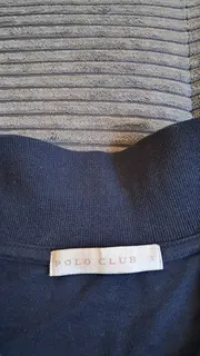 Vorschaubild 4 von Damen Langarm Poloshirt Blau Gr. 36/S Baumwolle