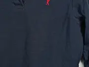 Vorschaubild 3 von Damen Langarm Poloshirt Blau Gr. 36/S Baumwolle