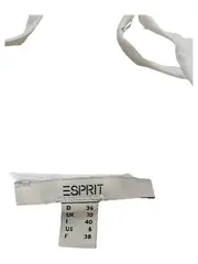 Vorschaubild 3 von Damen Top Weiß Gr. 36 S Lochmuster Spaghettiträger Knopfleiste