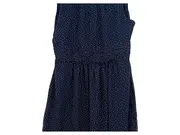 Vorschaubild 5 von Damen Kleid Gr. 40 Blau Gepunktet Chiffon Sommerkleid