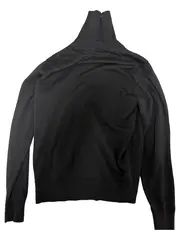 Vorschaubild 2 von Rollkragenpullover Herren Pullover Wolle Schwarz Gr. 46/S Herbst