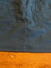 Vorschaubild 5 von Jeansrock Minirock Damen Petrol Gr. 34 Baumwolle