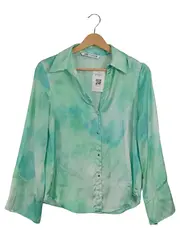 Vorschaubild 1 von Damen Bluse 34;XS Mehrfarbig Batik-Muster Langarm Modern