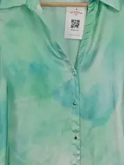 Vorschaubild 2 von Damen Bluse 34;XS Mehrfarbig Batik-Muster Langarm Modern