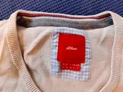 Vorschaubild 4 von Herren Pullover V-Ausschnitt Beige Baumwolle Gr. L