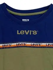 Vorschaubild 2 von Kinder T-Shirt Gr. 152 Blau Grün Logo-Print Baumwolle