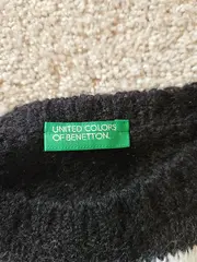 Vorschaubild 5 von Benetton Kinder Pullover Strickmuster Gestreift Schwarz Gr. 122