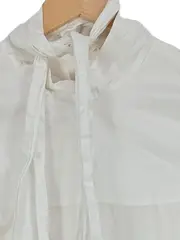 Vorschaubild 3 von Damen Bluse Gr. 36/S Weiß Schleife Elegant Langarm