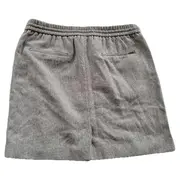 Vorschaubild 6 von Damen Minirock Gr. 38/M Grau Meliert Kordelzug Wolle