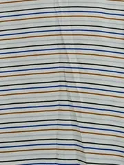 Vorschaubild 3 von Damen T-Shirt Gr. 38 M gestreift Baumwolle Weiß Blau Braun