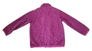 Vorschaubild 3 von Fleecejacke Mädchen Gr. 110-116 Pink Punkte Reißverschluss