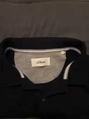 Vorschaubild 2 von Poloshirt Herren Blau Kurzarm Basic Baumwolle Gr. XL