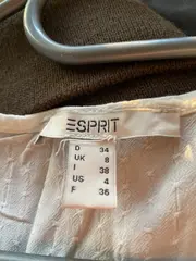 Vorschaubild 5 von Damen Bluse ärmellos Weiß Rüschenkragen Gr. 34 XS Viskose