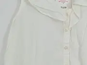 Vorschaubild 4 von Damen Bluse ärmellos Weiß Rüschenkragen Gr. 34 XS Viskose