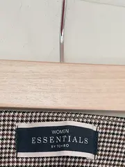 Vorschaubild 2 von Stoffhose Damen Kariert Büro Viskose Braun Gr. W28/36/S