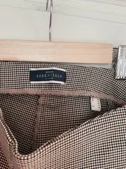 Vorschaubild 3 von Stoffhose Damen Kariert Büro Viskose Braun Gr. W28/36/S