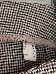 Vorschaubild 4 von Stoffhose Damen Kariert Büro Viskose Braun Gr. W28/36/S