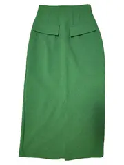 Vorschaubild 6 von Bleistiftrock Damen Grün Elegant Büro Rock 34 XS Polyester