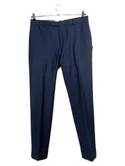 Vorschaubild 1 von Anzughose Herren Wolle Business Klassisch Blau Gr. 48 W32