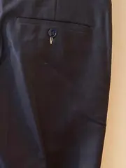 Vorschaubild 4 von Anzughose Herren Wolle Business Klassisch Blau Gr. 48 W32