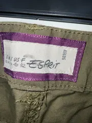 Vorschaubild 3 von Damen Capri Cargohose Gr. 40 Oliv Baumwolle Casual