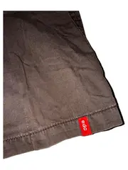 Vorschaubild 2 von Damen Faltenrock Braun Gr. 38 Baumwolle Taschen Minirock