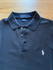 Vorschaubild 2 von Herren Poloshirt Slim Fit Schwarz Gr. S Pima